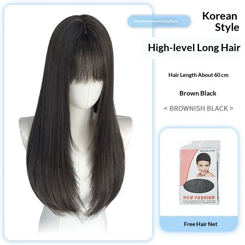 Full-head High-end Long Straight Hair Wig