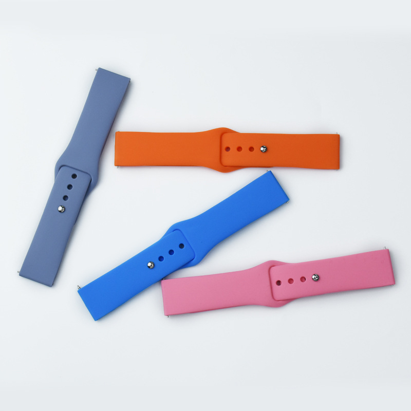 Silicone Monochrome Sports Watch Strap