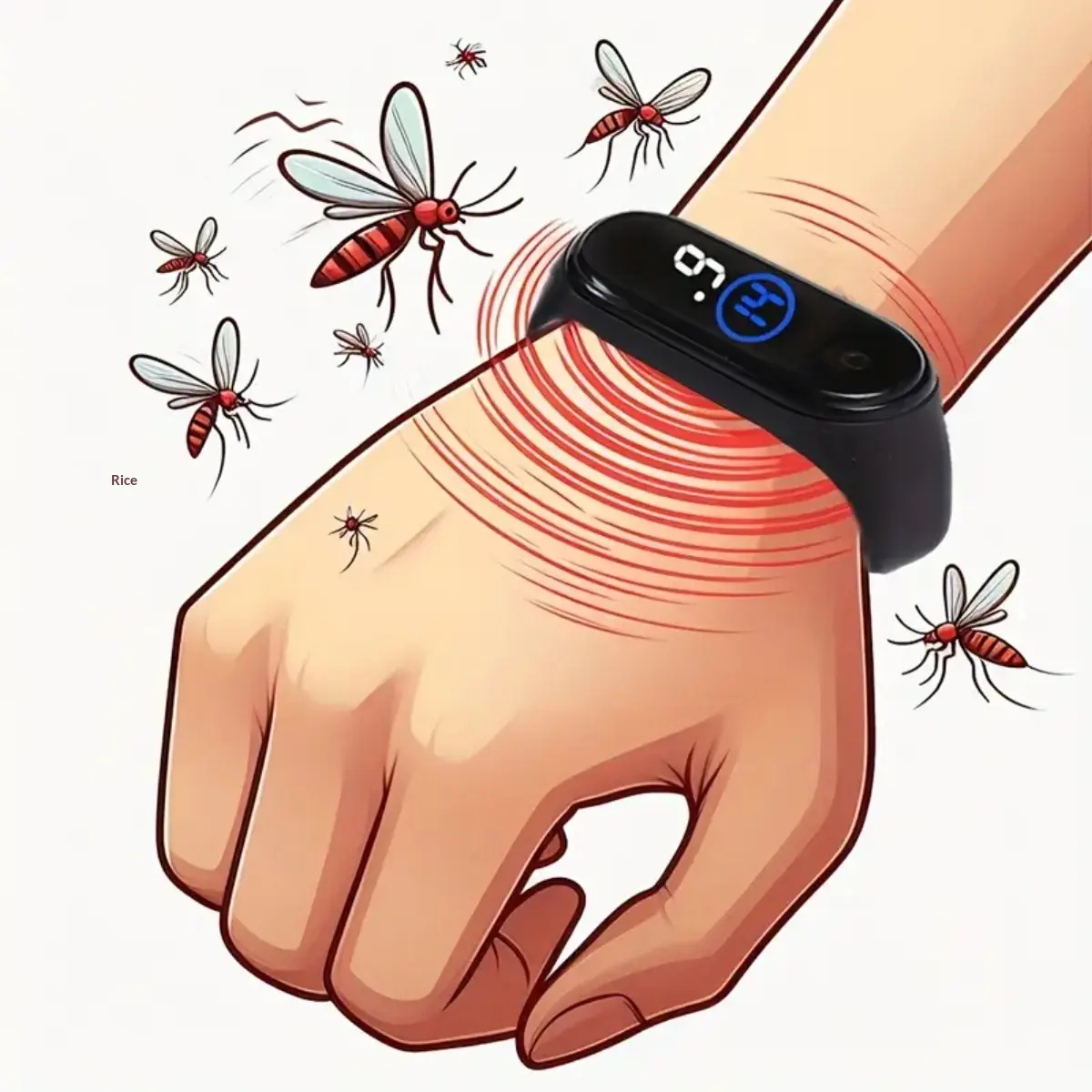 Outdoor Multi-Function Mosquito-Repellent Electronic Watch