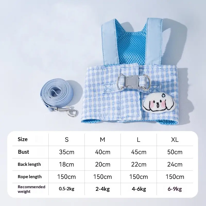 SpringSummer Breathable Denim Pet Leash