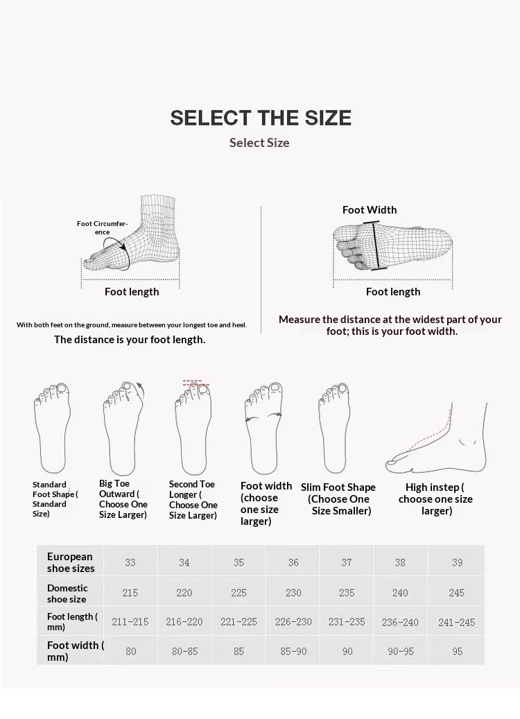 Footwear footwear size chart