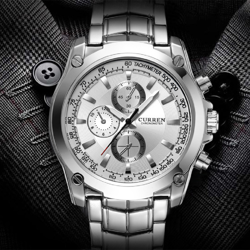 Men's Business-Casual Alloy Waterproof Quartz Watch