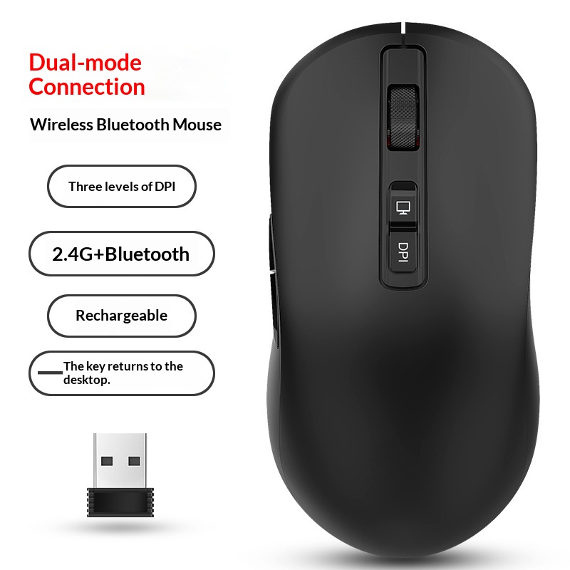 Office Mouse Type-C Charging One-key Desktop Setup