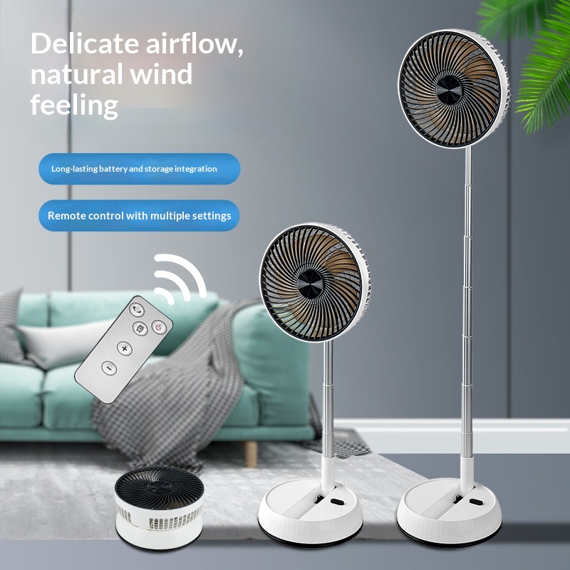 Rechargeable Dual-Use Silent Desk And Floor Fan