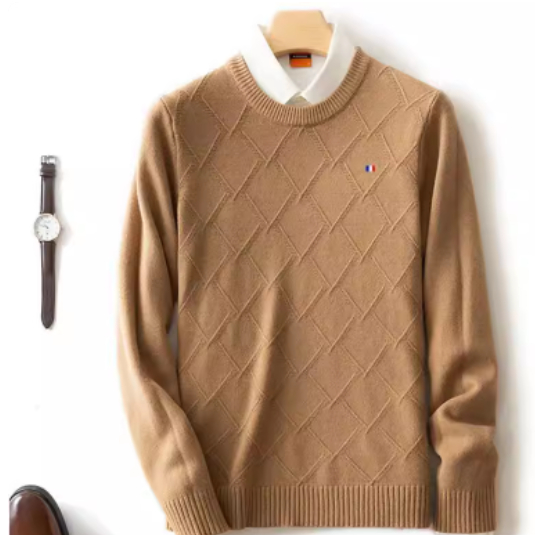 Men's Cashmere Sweater Autumn Winter Soft Warm Jersey Jumper R