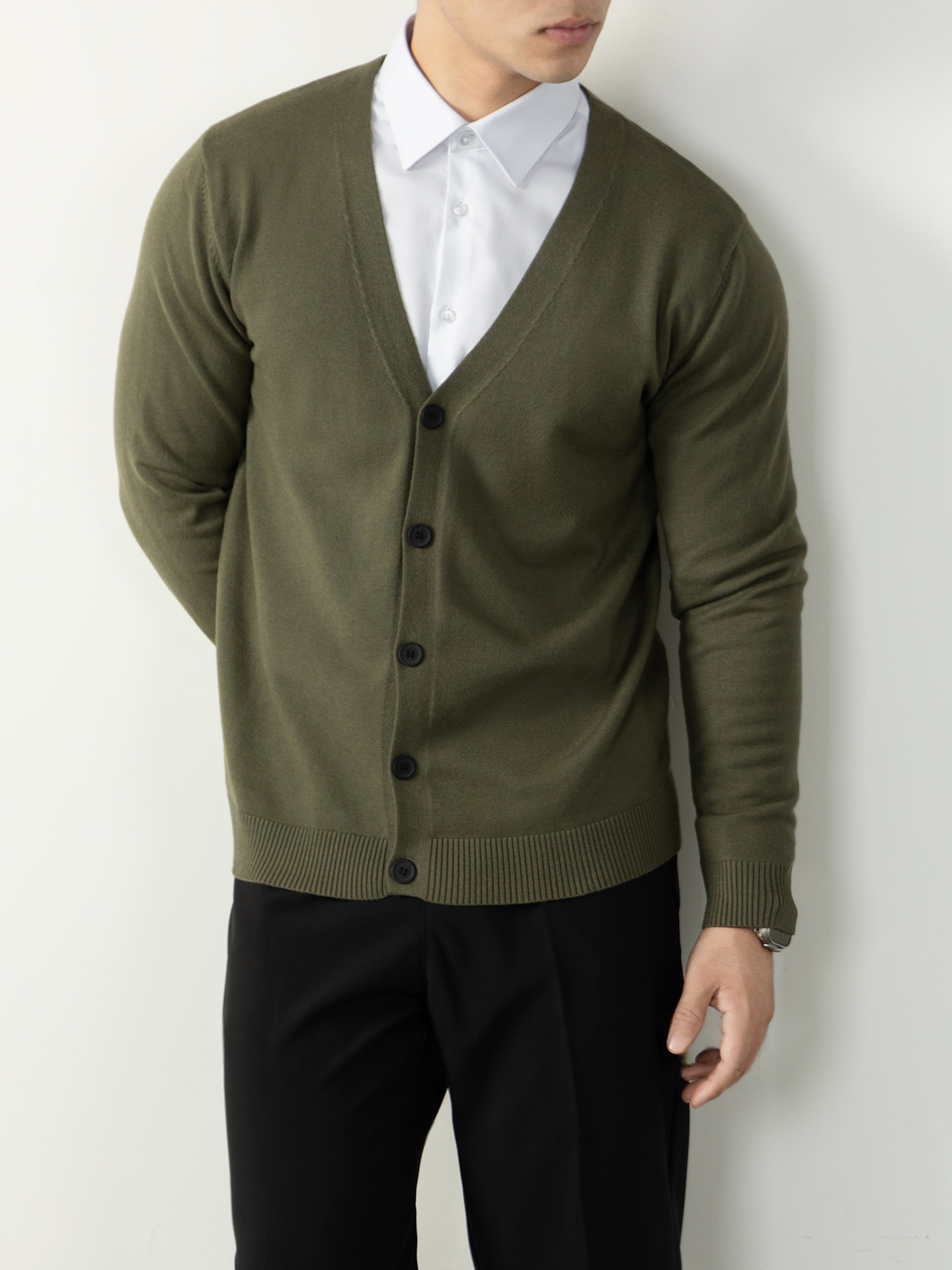 Knitted Sweater Mens AutumnWinter Warm Cozy Cardigan Coat
