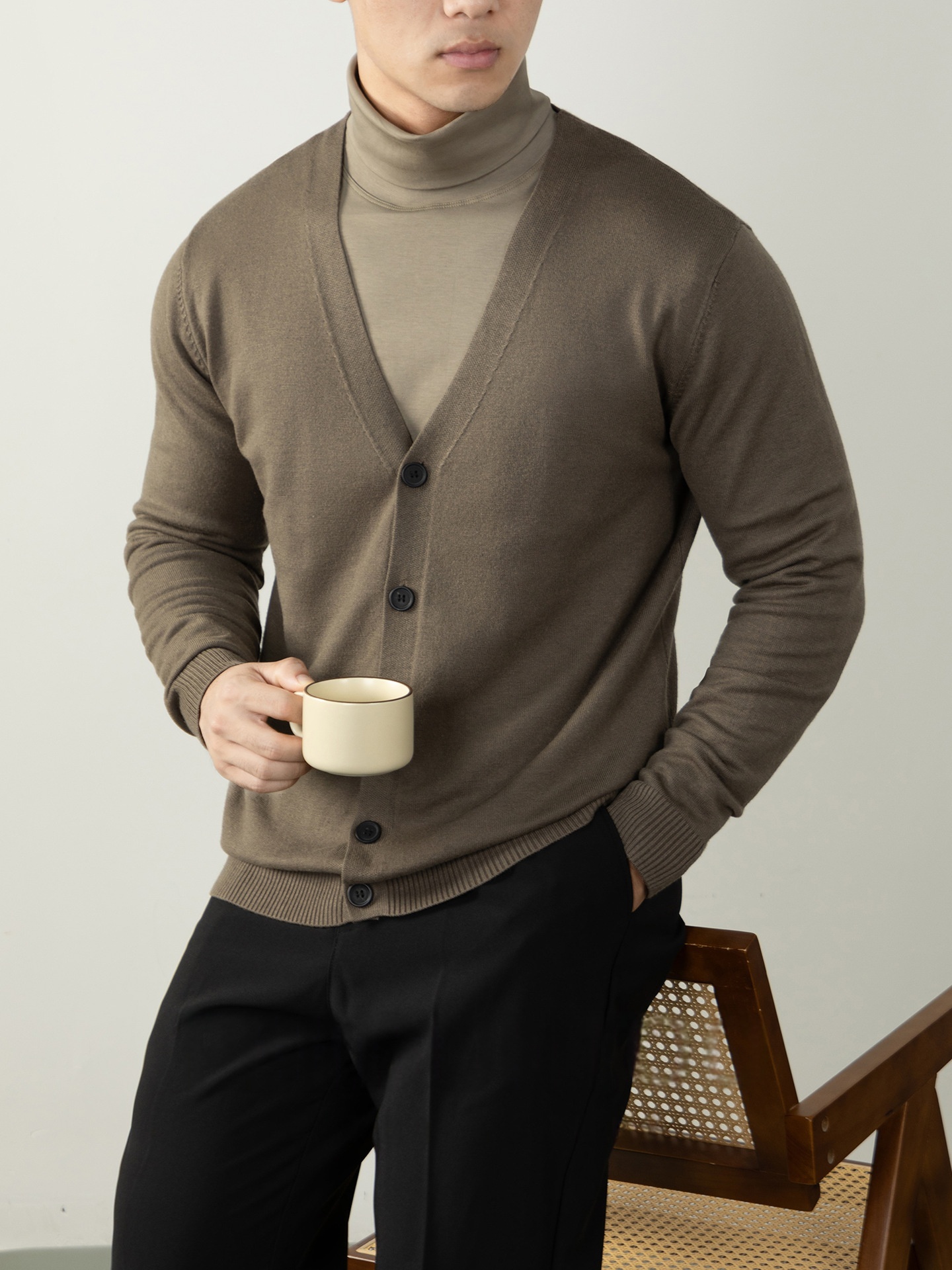 Knitted Cardigan Sweater, picture 7 of 10