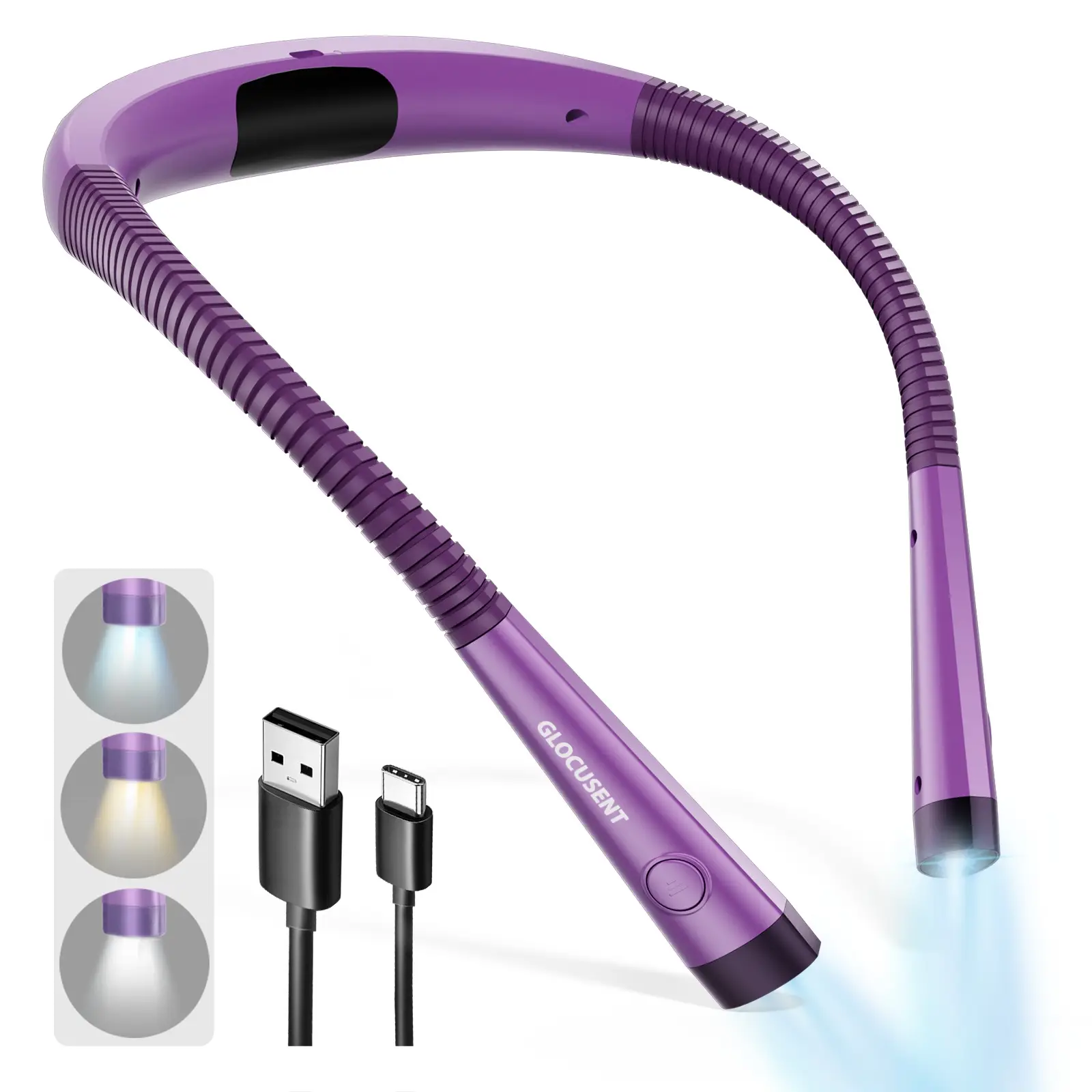 Portable Bedside Eye-Care Neck-Mounted Reading Light