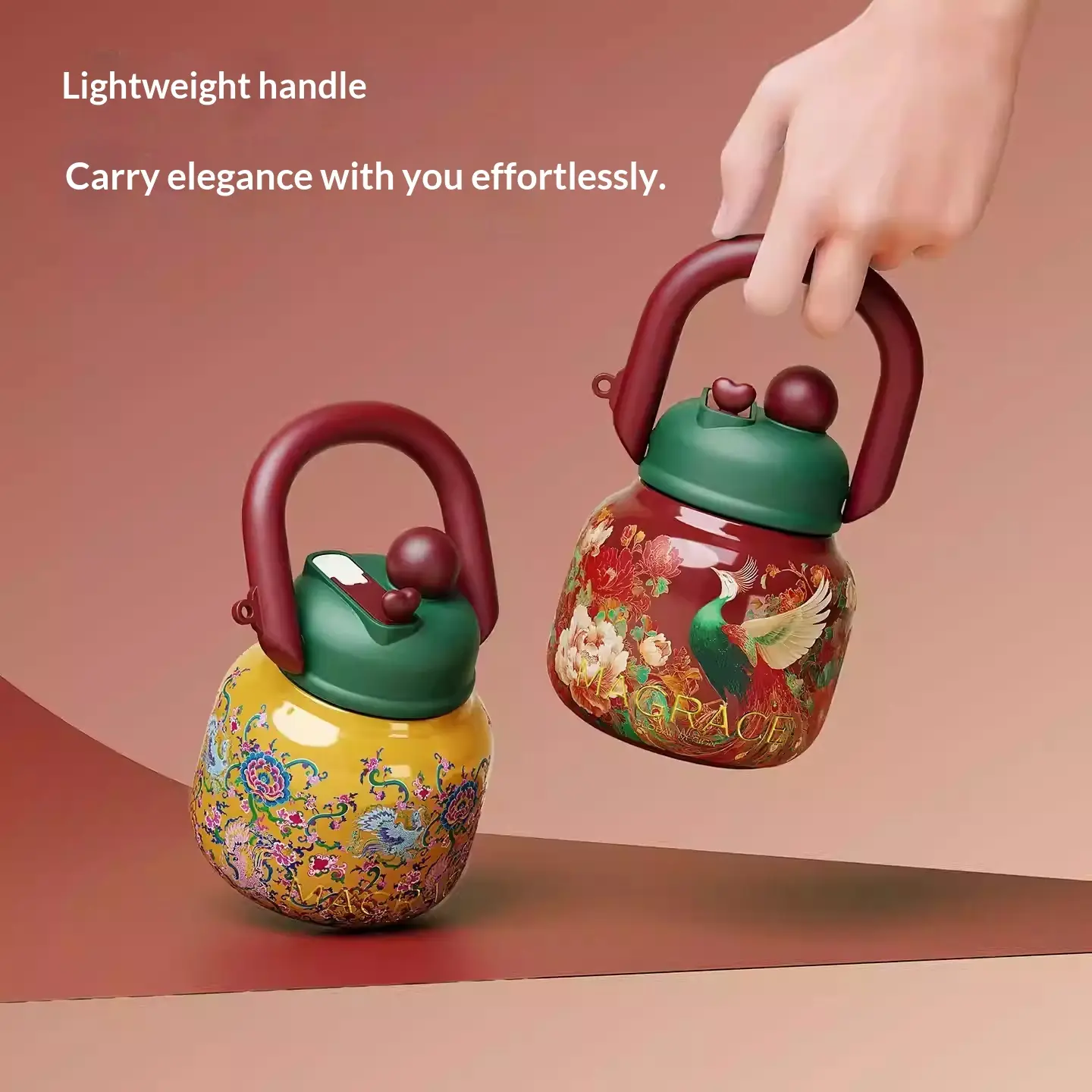 Large-capacity Portable Straw Water Bottle Perfect For On The Go