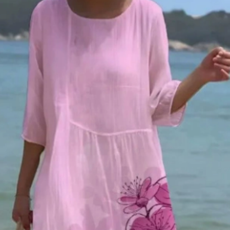 Casual Striped V-neck Dress With Elegant Style