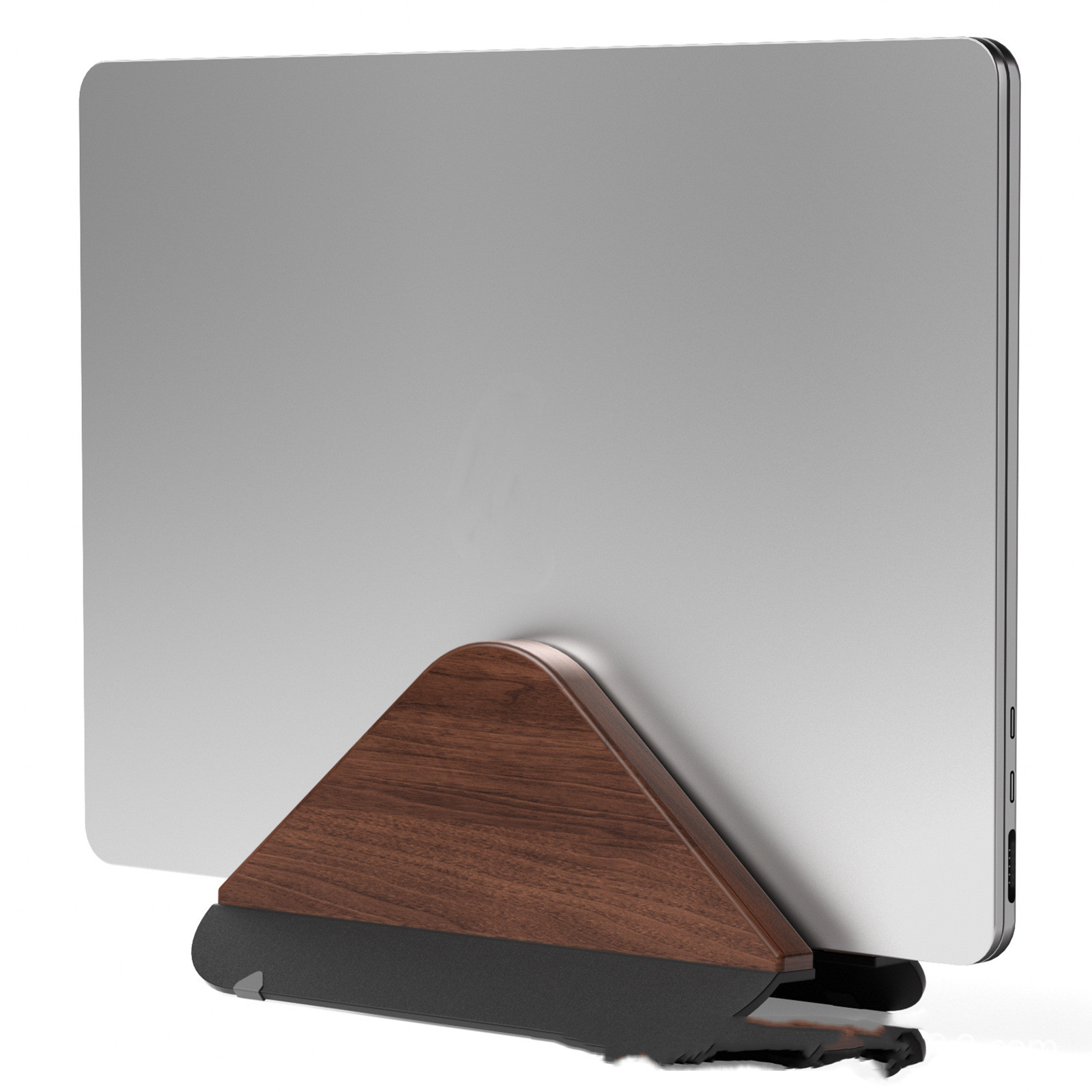 Desktop Tablet And Phone Display Stand Made Of Solid Black Walnut Wood