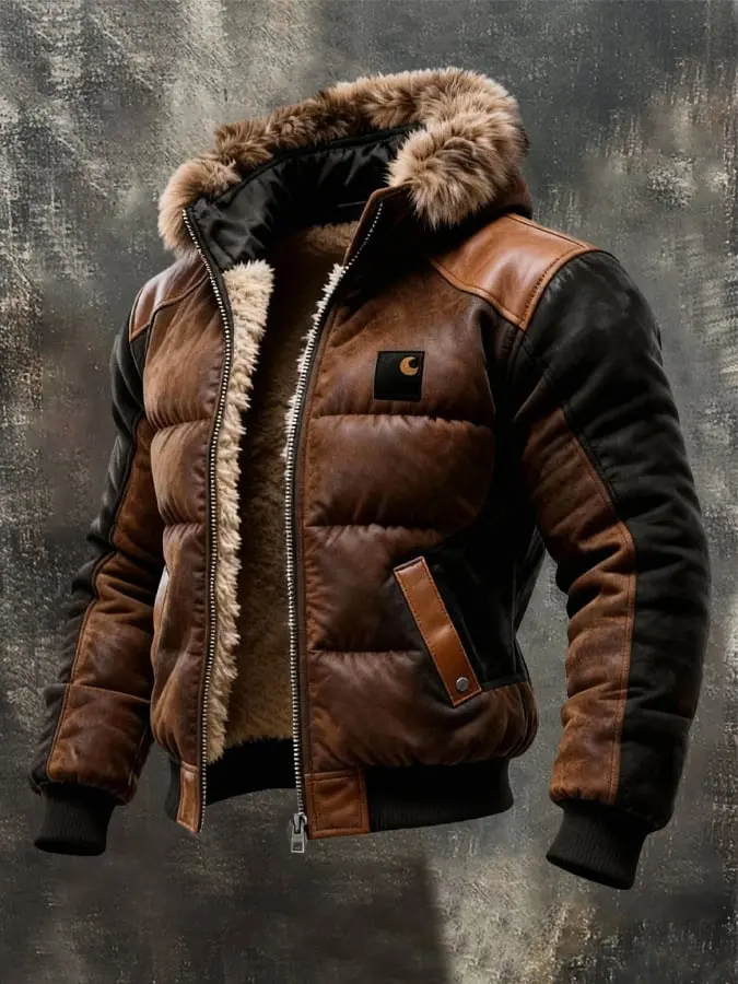 Fleece-lined Heavyweight Hooded Jacket