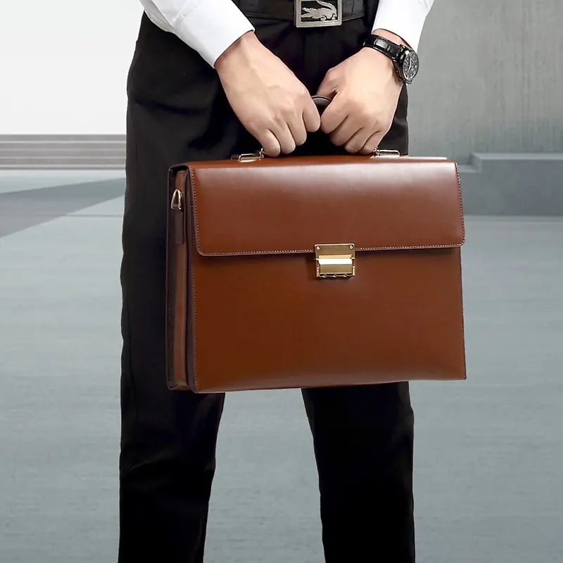 Password-locked High-capacity Portable Business Briefcase