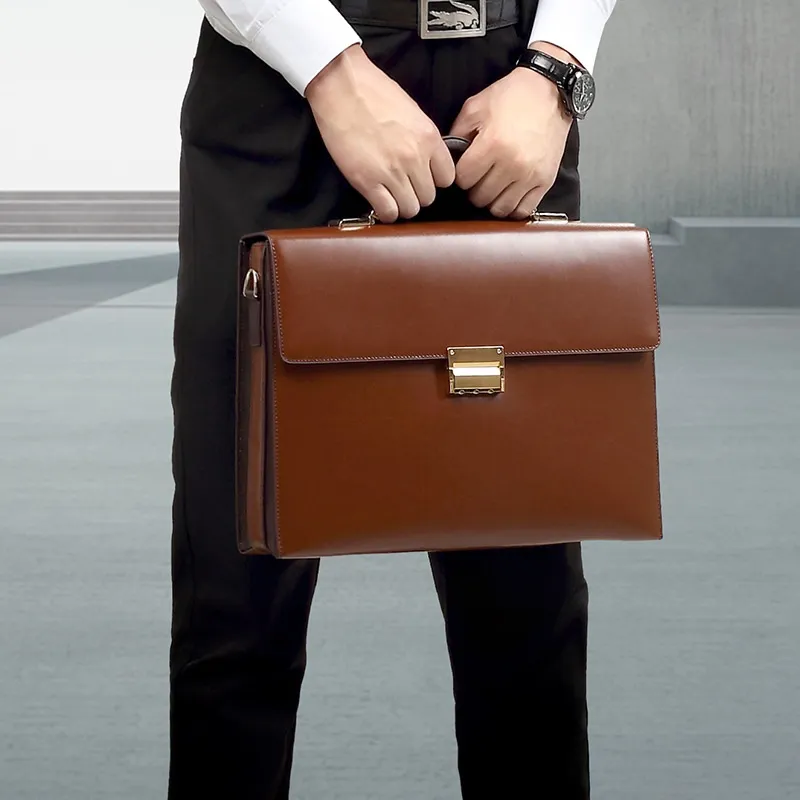 Professional briefcase front profile
