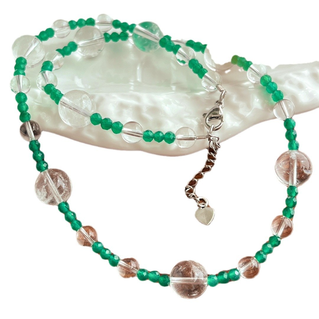 Crystal Clavicle Chain Necklace, picture 2 of 3