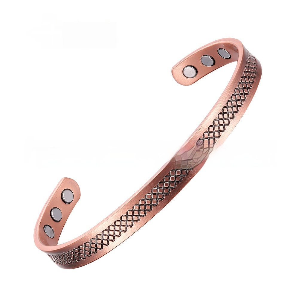 Simple And Stylish Purple Copper Bracelet For Women