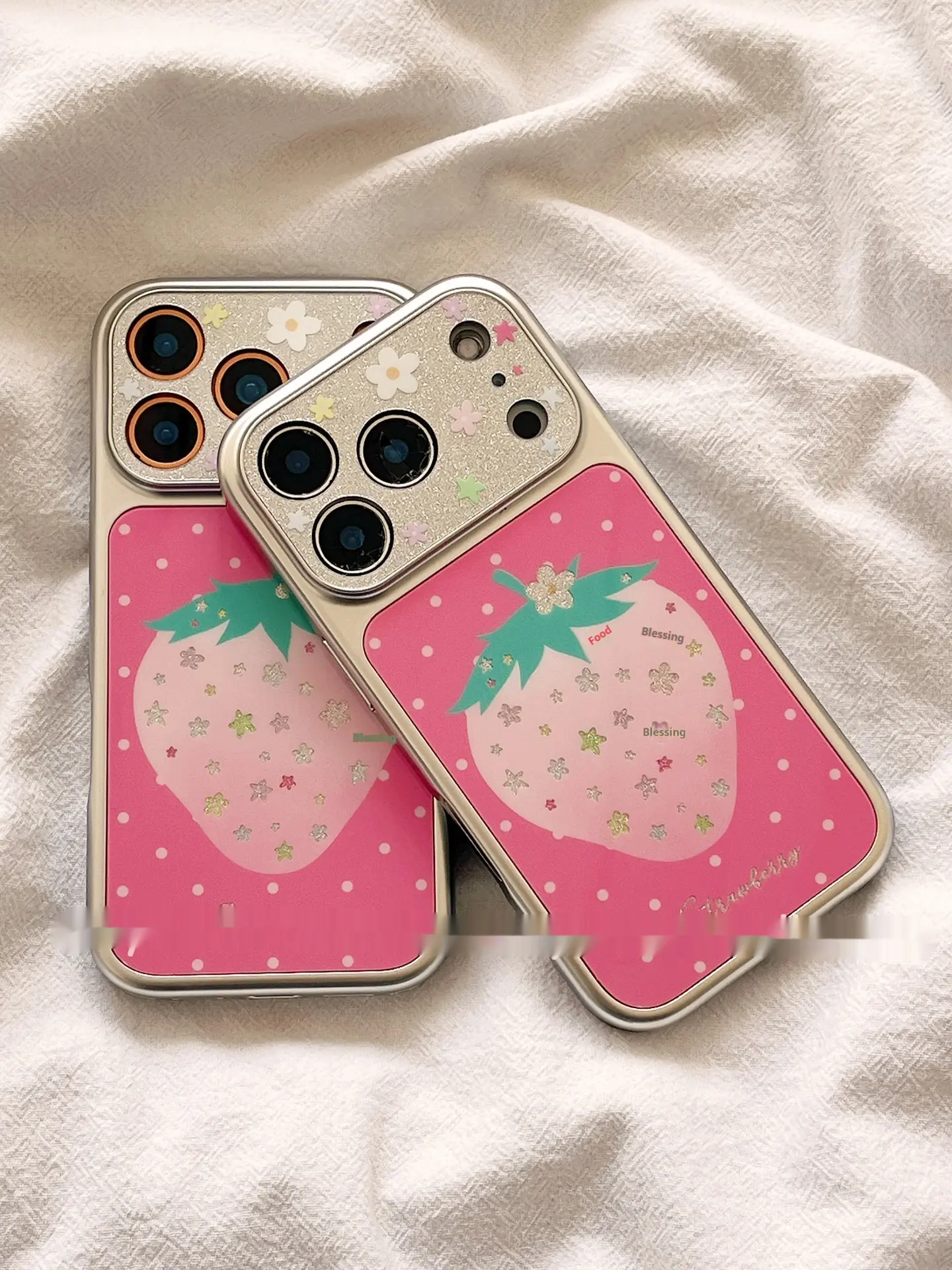 Girl Flower Strawberry Personalized Phone Case