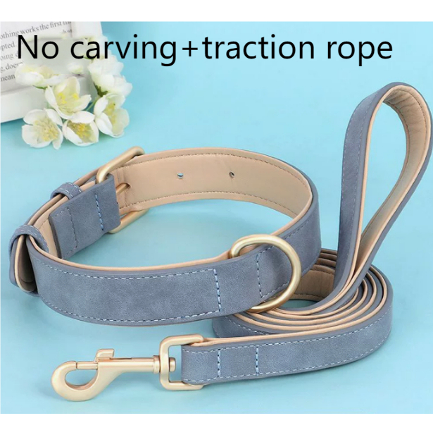 Creative And Versatile Double-layer Leather Pet Dog Collar