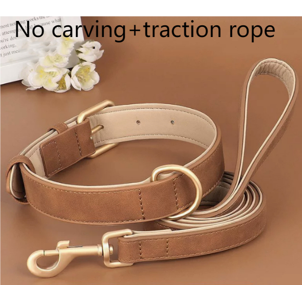 Creative And Versatile Double-layer Leather Pet Dog Collar