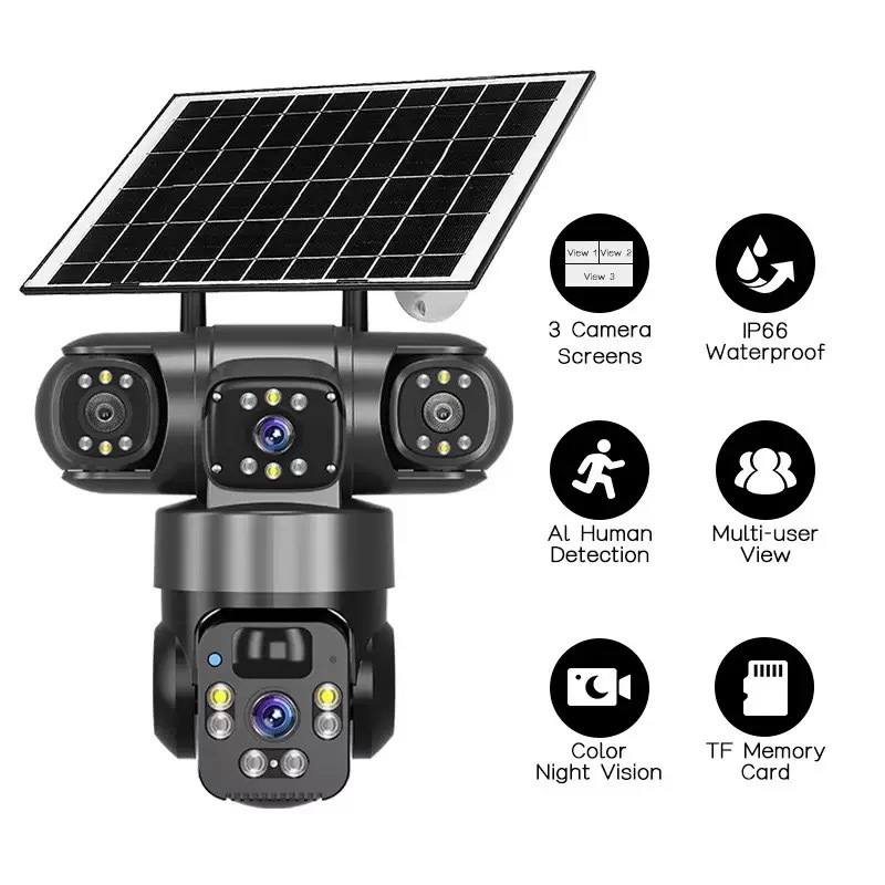 Solar Camera Monitoring Gun Ball Integration
