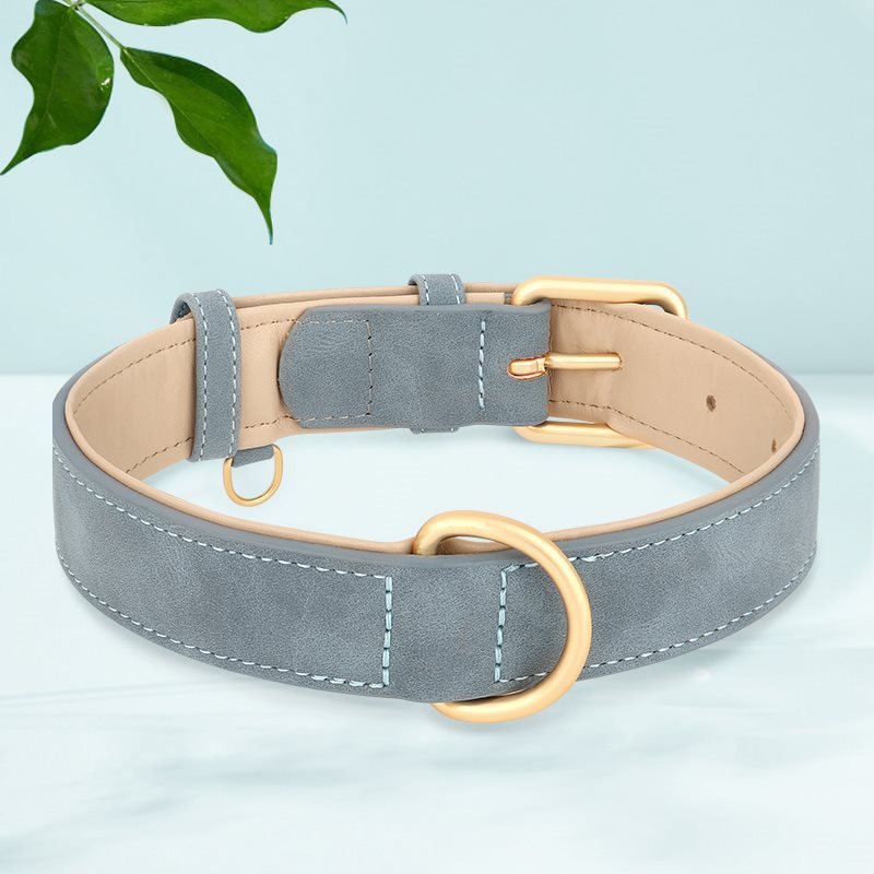 Creative And Versatile Double-layer Leather Pet Dog Collar