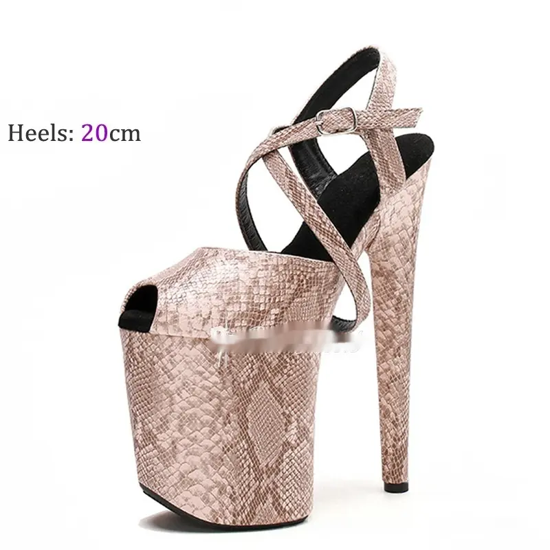 Women's High Heel Platform Peep-Toe Sandals