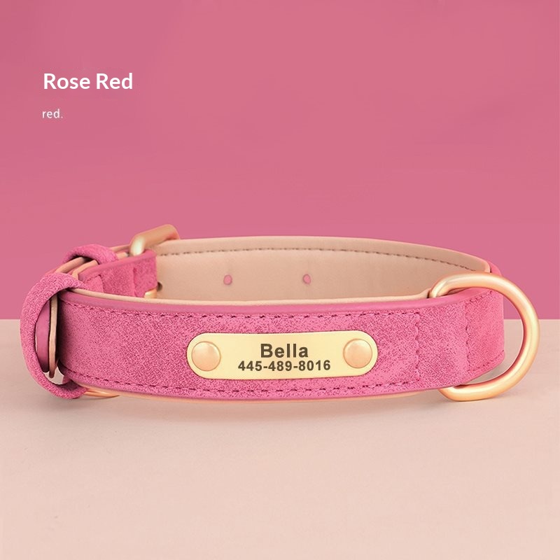Creative And Versatile Double-layer Leather Pet Dog Collar