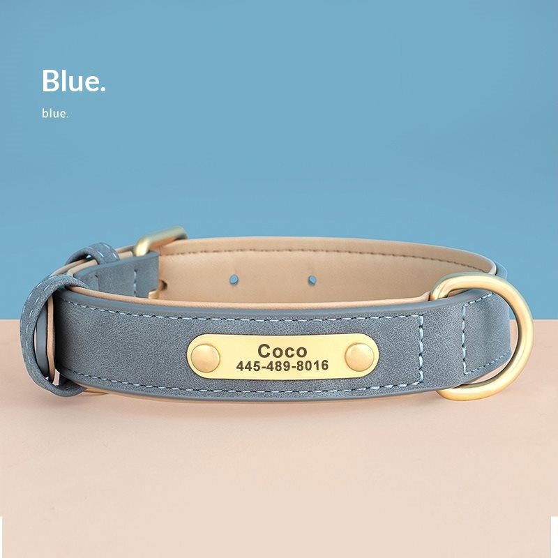 Creative And Versatile Double-layer Leather Pet Dog Collar