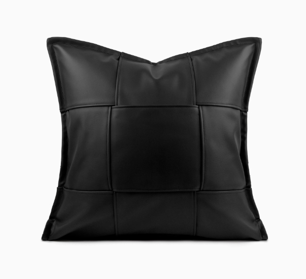 Leather Throw Pillow, picture 3 of 9