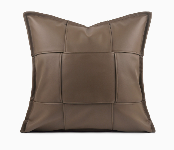 Leather Throw Pillow, picture 7 of 9