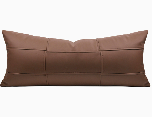 Leather Throw Pillow, picture 8 of 9