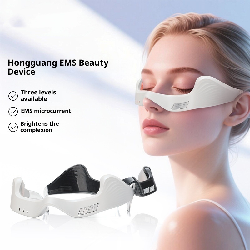 Cross-border New EMS Microcurrent Red Light Eye Massager