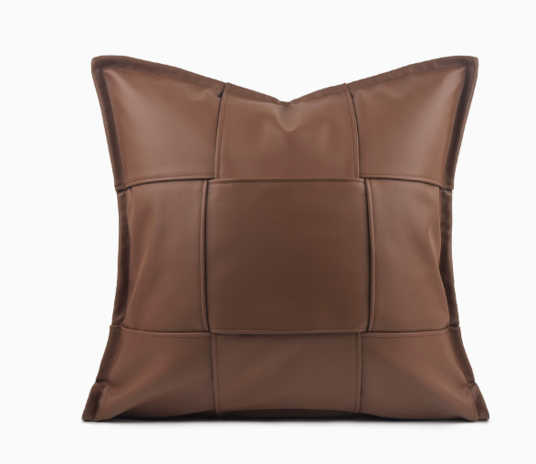 Leather Throw Pillow