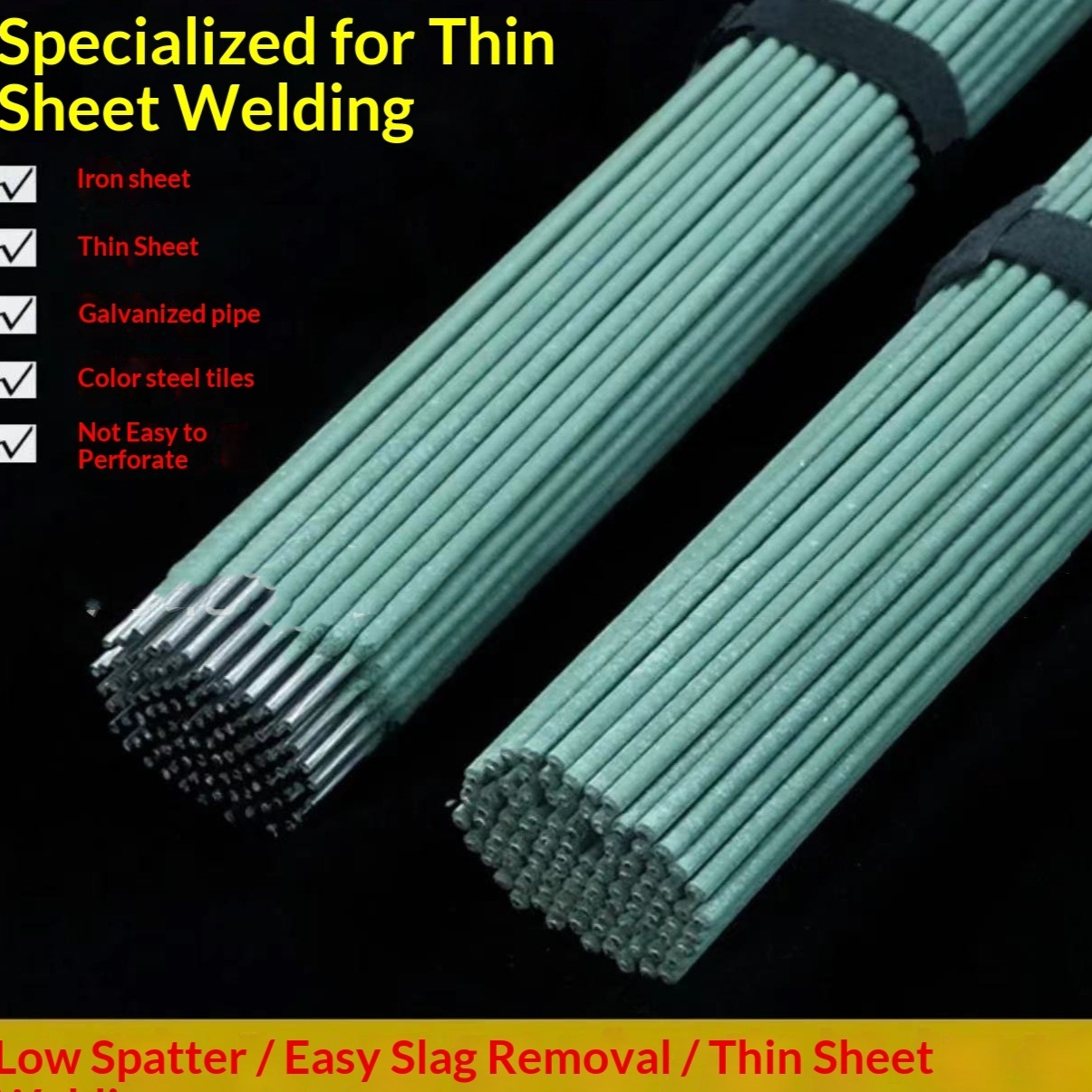 Household Electric Welder Extra-fine Green-jacketed Welding Rods