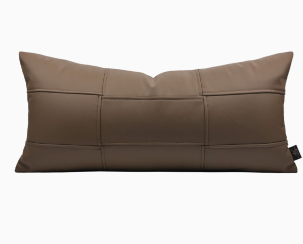 Leather Throw Pillow, picture 2 of 9