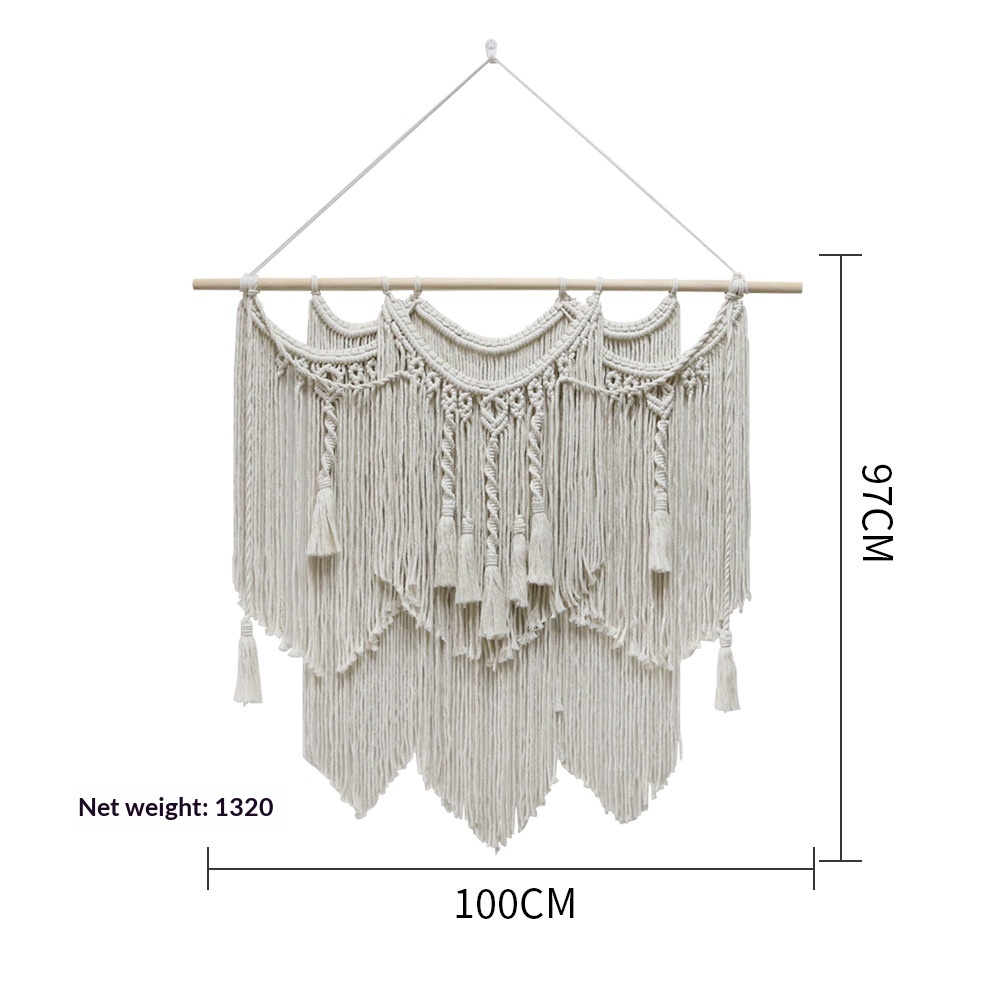 Hand-Woven Cotton Wall Hanging, picture 5 of 5