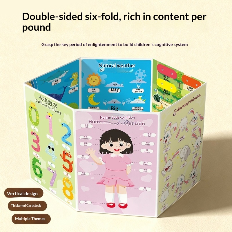 Early Education Playpen Cognition Cards Educational Toys For Kids Quiet Book