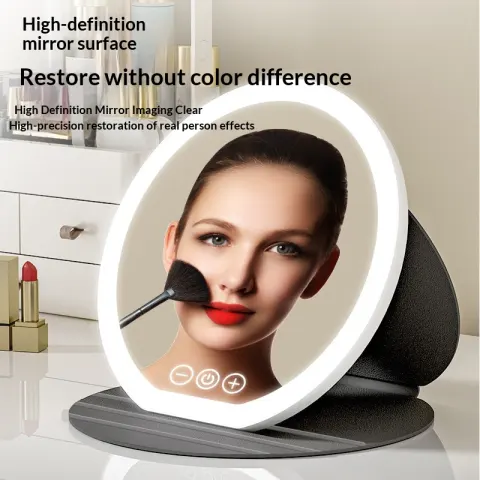 LED Makeup Portable Foldable with Lights Dressing Table Desktop