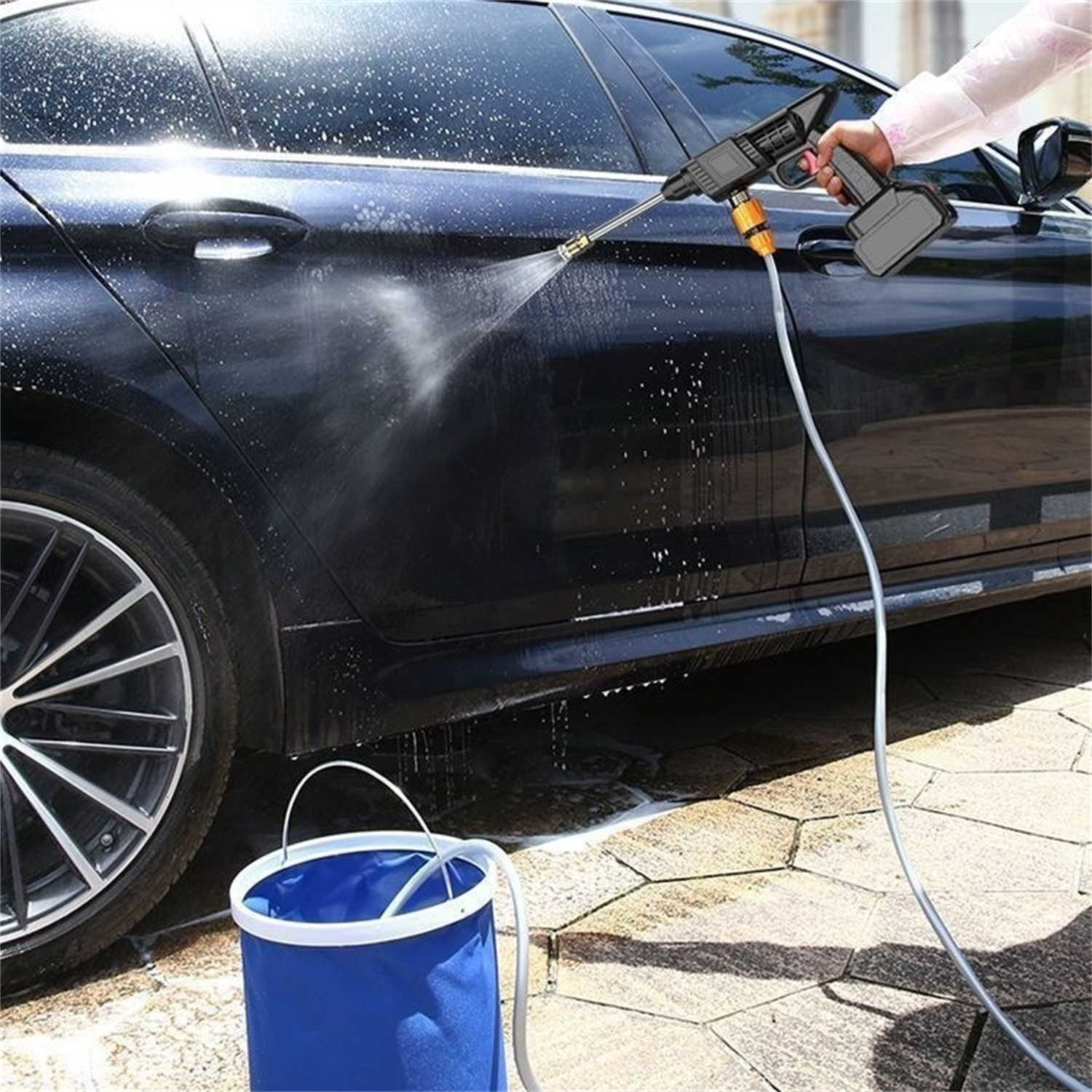 Wireless High-pressure Car Wash Water Gun Household
