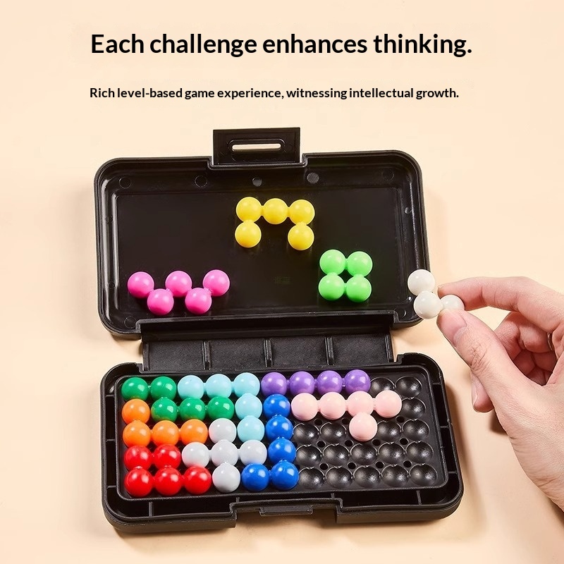 Smart Magic Bead Challenge Pyramid Puzzle For Kids Training