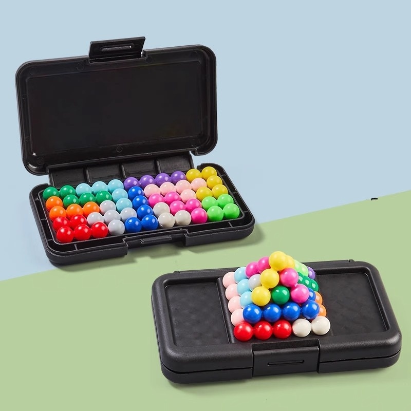 Smart Magic Bead Challenge Pyramid Puzzle For Kids Training