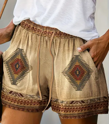 Women's Summer Lace-up Loose Shorts