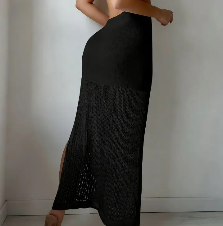Women's Fashionable Solid Color New Wrap Skirt
