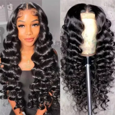 Loose Deep Wave Lace Frontal Wig HD Wig 13x6