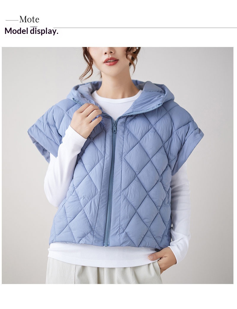 Women's Vest With Fly Sleeves And Hoodie Trendy Coat Women's Vest With Fly Sleeves And Hoodie Trendy Coat