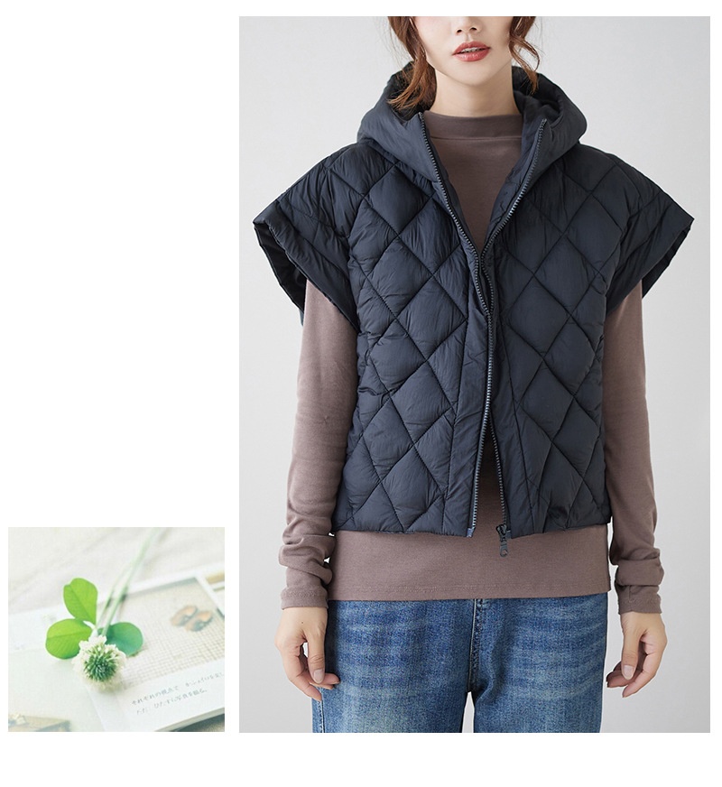 Women's Vest With Fly Sleeves And Hoodie Trendy Coat Women's Vest With Fly Sleeves And Hoodie Trendy Coat