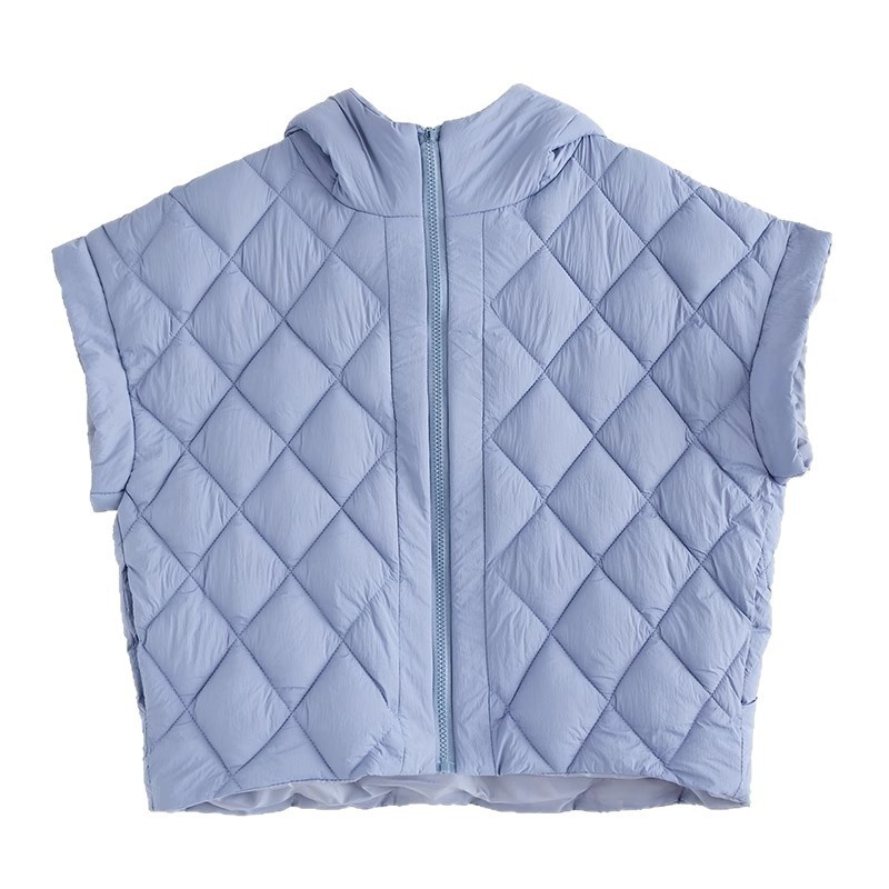 Women's Vest With Fly Sleeves And Hoodie Trendy Coat 3