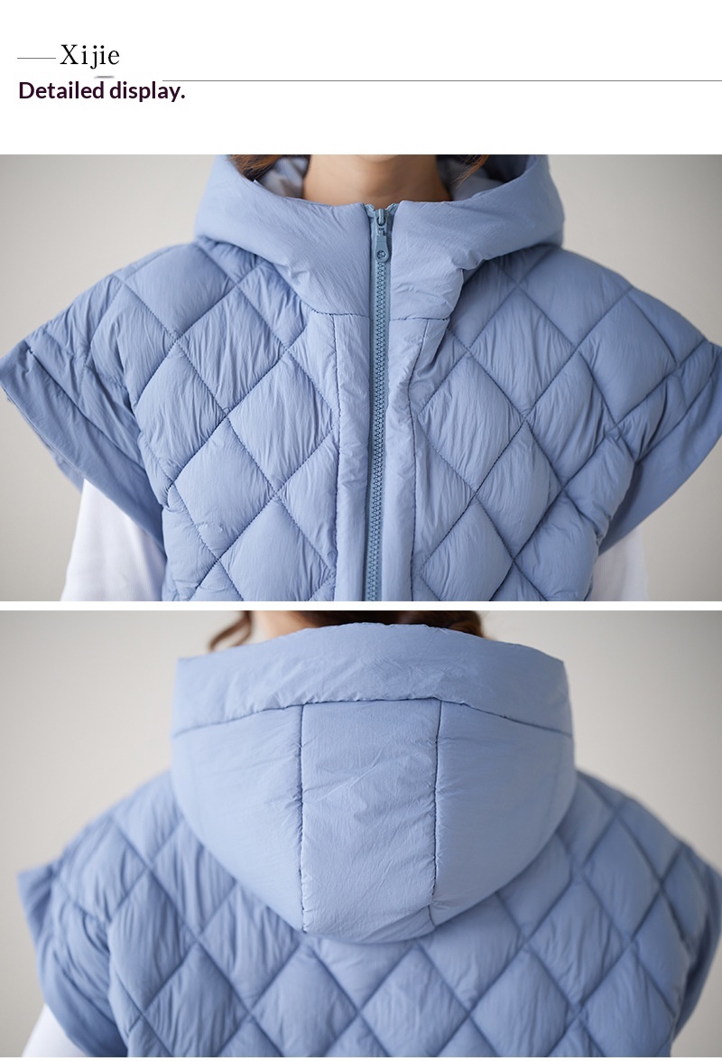 Women's Vest With Fly Sleeves And Hoodie Trendy Coat Women's Vest With Fly Sleeves And Hoodie Trendy Coat