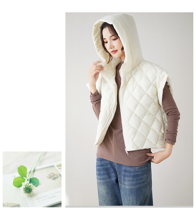Women's Vest With Fly Sleeves And Hoodie Trendy Coat Women's Vest With Fly Sleeves And Hoodie Trendy Coat