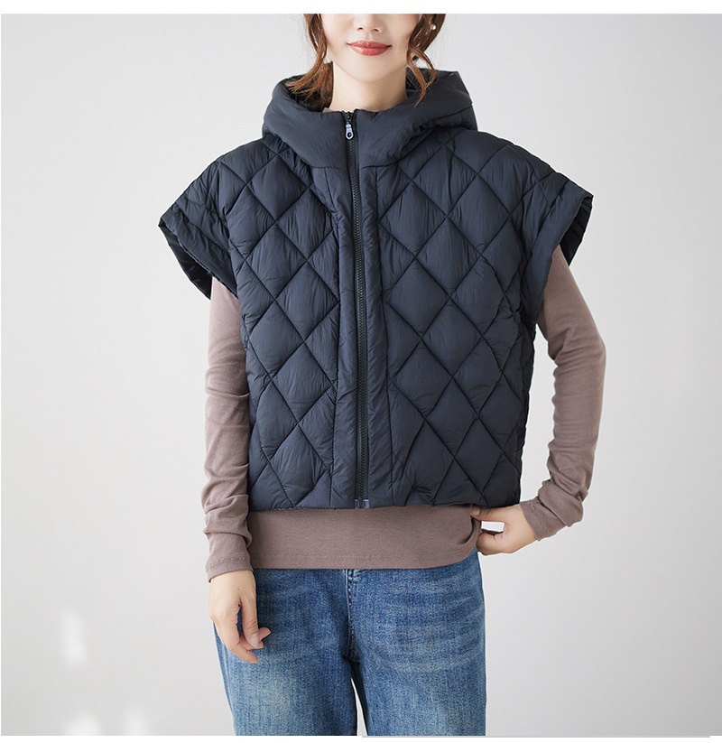 Women's Vest With Fly Sleeves And Hoodie Trendy Coat Women's Vest With Fly Sleeves And Hoodie Trendy Coat